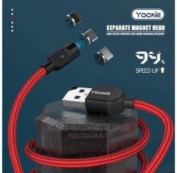  Yookie CB4 Magentic Cable 3 in 1 Micro/lighting/type C 2.4A red 